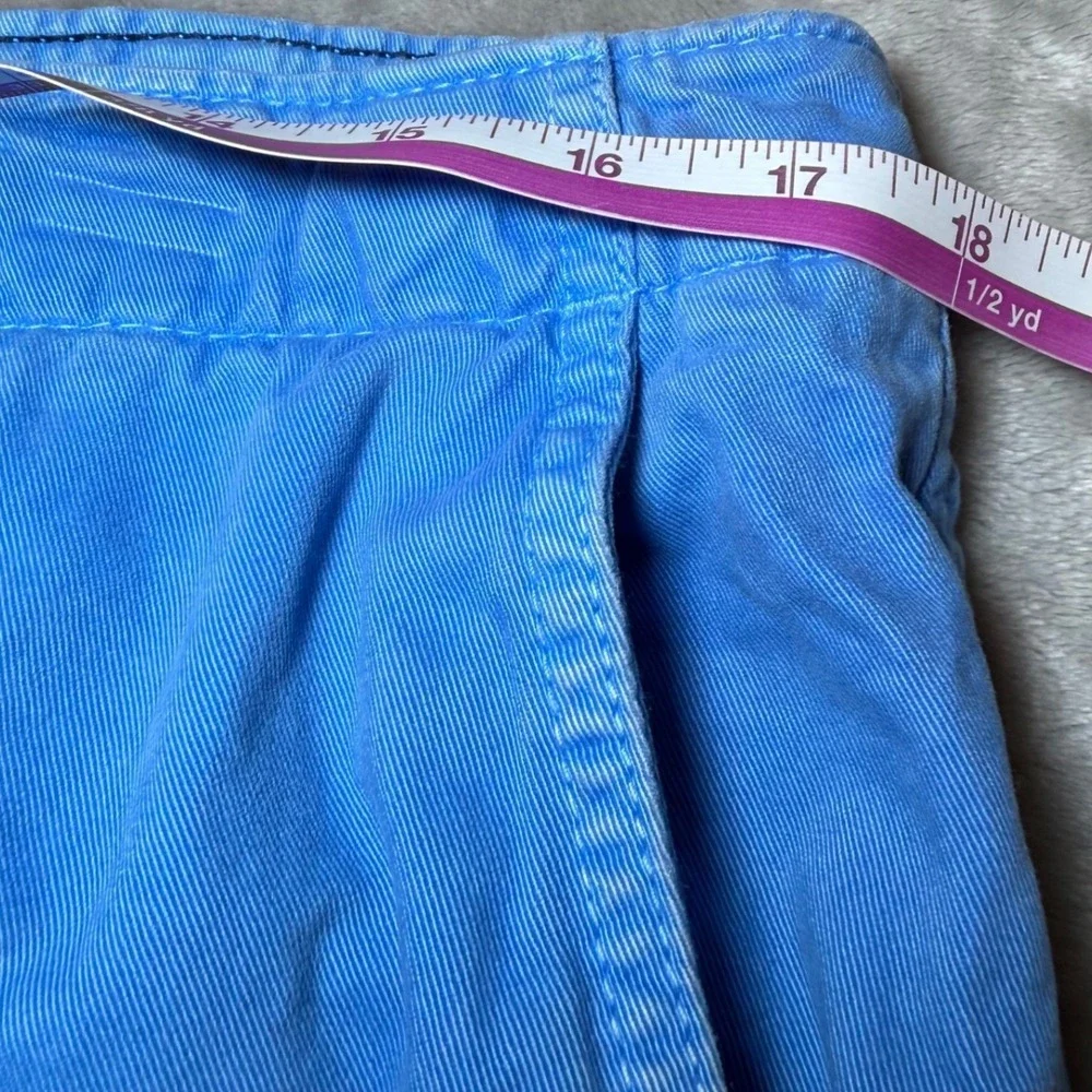 American Eagle Mens Size 34 Blue Chino Shorts Flat Front Casual Vacation Classic
